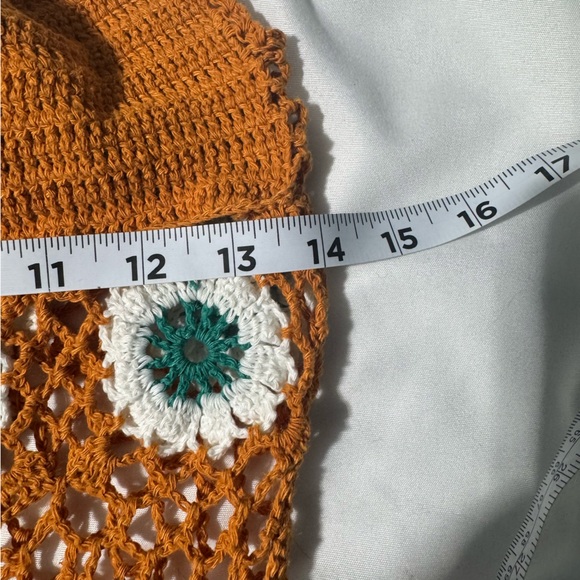 Crochet Knit Swimsuit Cover-Up – Corset Back – Boho Beach Dress Resort Vacation - Picture 8 of 11